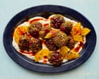 Sabrina Ghayour’s recipes for lamb koftas with smoky aubergine salad